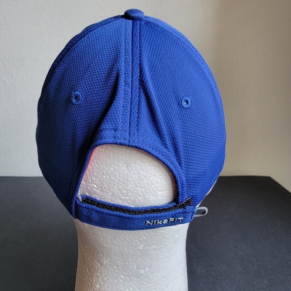 MLB Chicago Cubs Nike Team Strapback Adjustable Hat Cap Blue C Logo - Picture 4 of 12